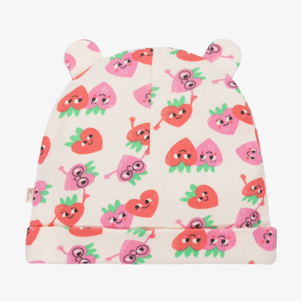 The Bonniemob-قبعة قطن عضوي لون عاجي للمولودات | Childrensalon Outlet