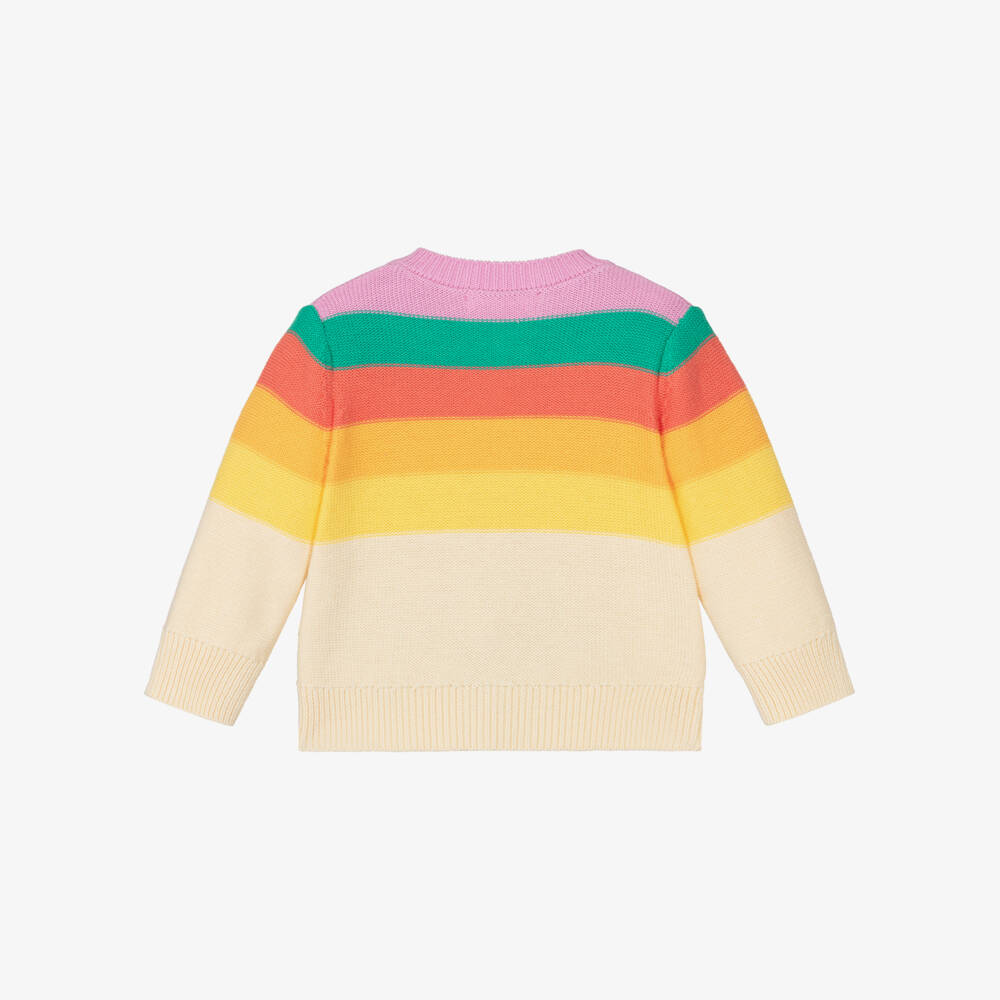 The Bonniemob-Кремовый кардиган с радужным узором для девочек | Childrensalon Outlet