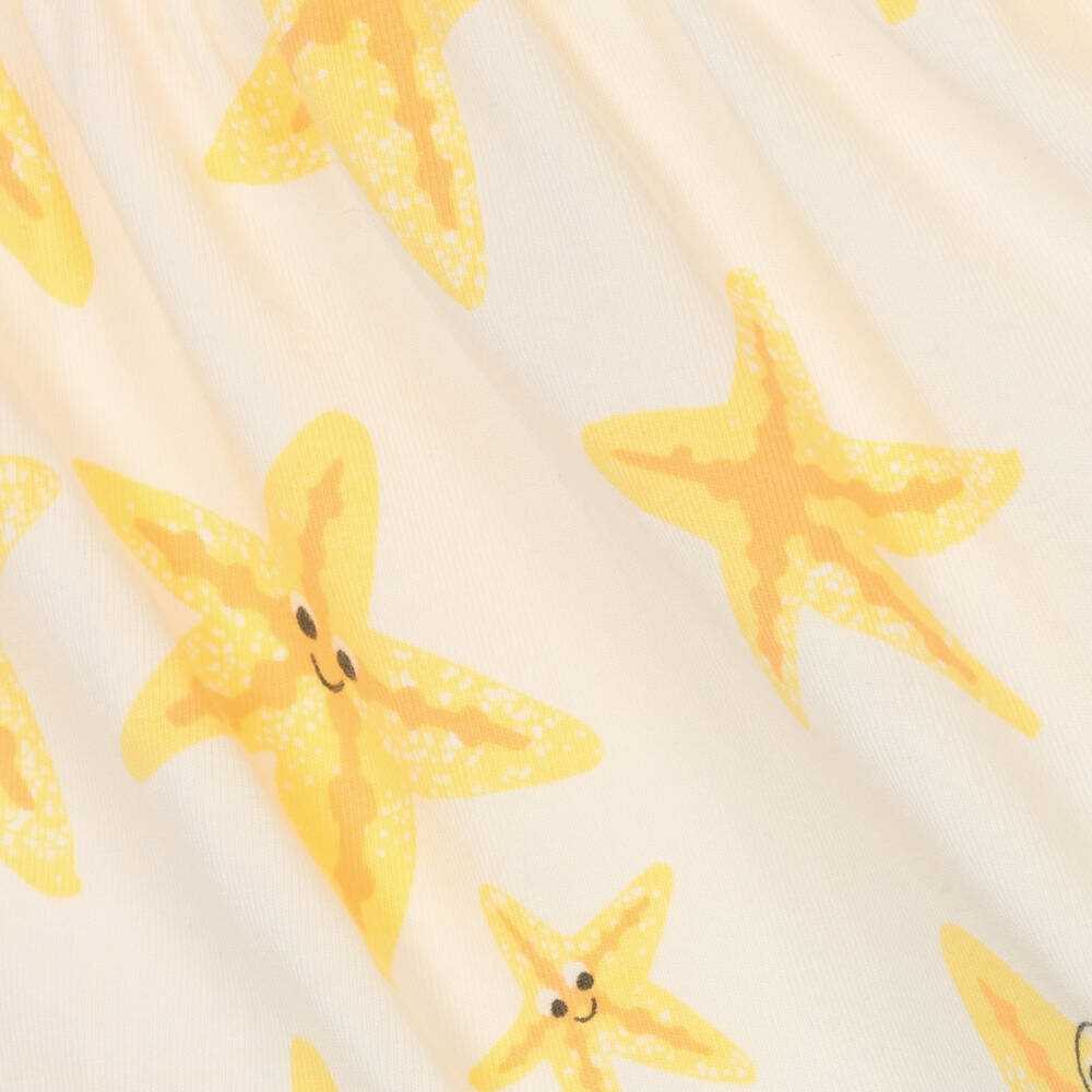 The Bonniemob-Baby Girls Organic Cotton Starfish Dress | Childrensalon Outlet