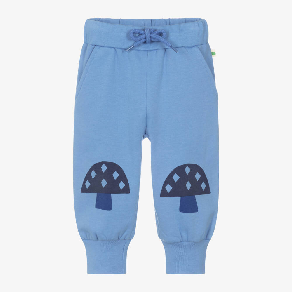 The Bonniemob-Boys Blue Fleece Joggers | Childrensalon Outlet