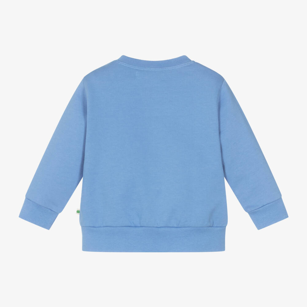 The Bonniemob-Boys Blue Mushroom Sweatshirt | Childrensalon Outlet