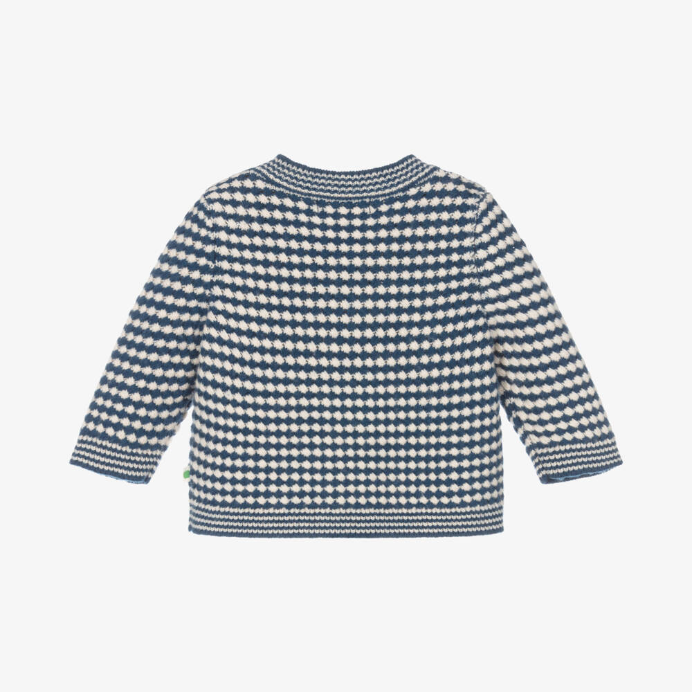The Bonniemob-Boys Cozy Navy Knit Cardigan | Childrensalon Outlet