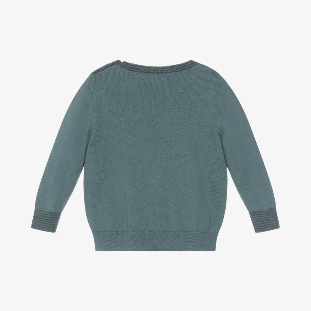 The Bonniemob-Boys Green Acorn Knit Jumper | Childrensalon Outlet