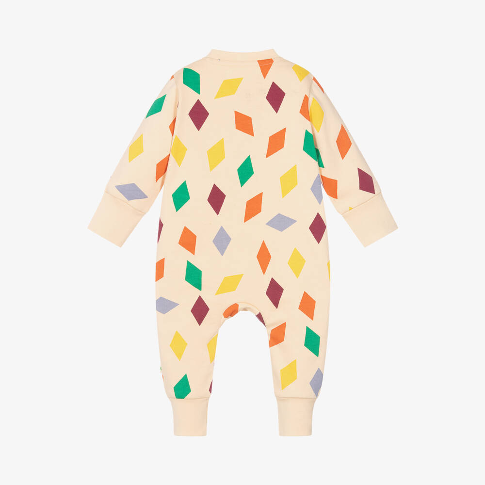 The Bonniemob-أفرول رومبر قطن عضوي لون عاجي داكن للأطفال | Childrensalon Outlet