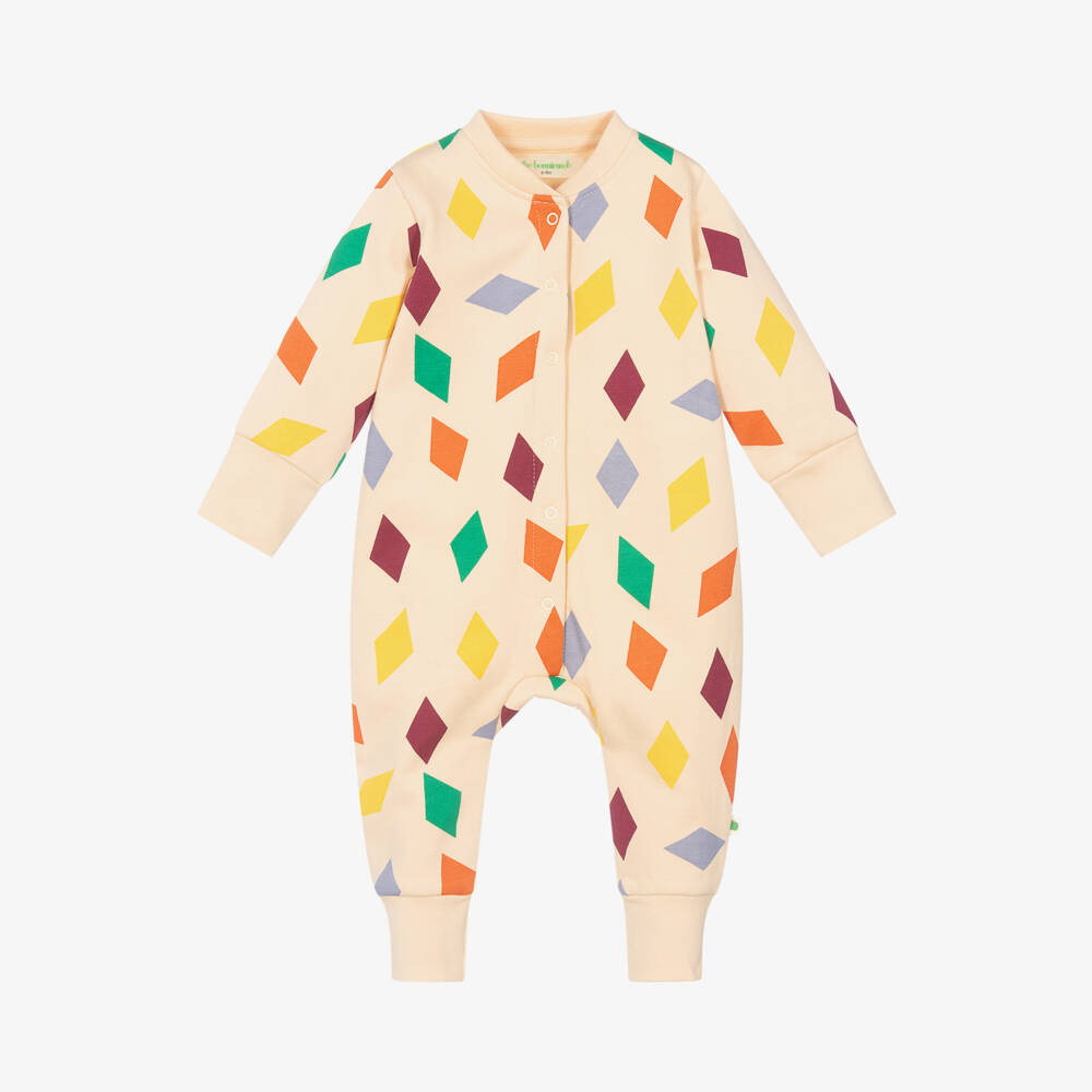 The Bonniemob-Boys Ivory Diamond Babygrow | Childrensalon Outlet