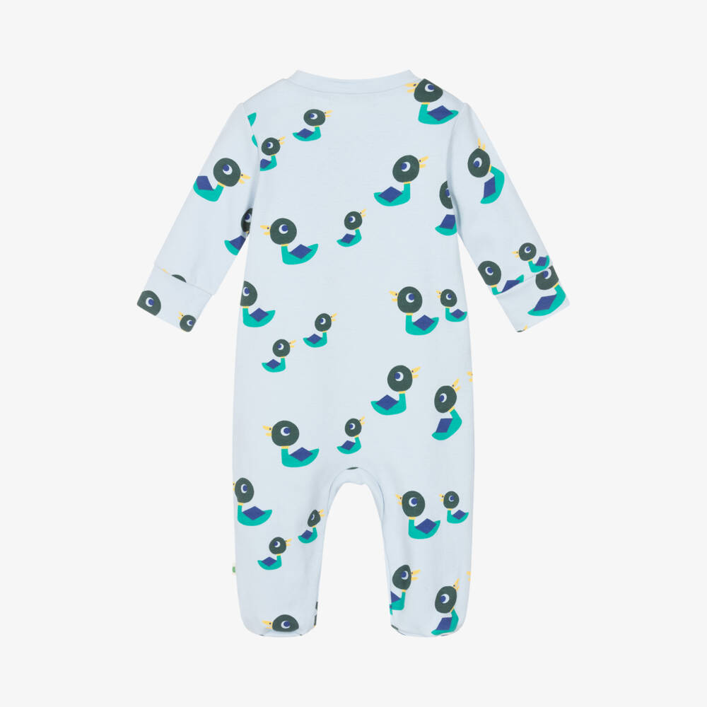 The Bonniemob-Boys Organic Cotton Duck Sleepsuit | Childrensalon Outlet