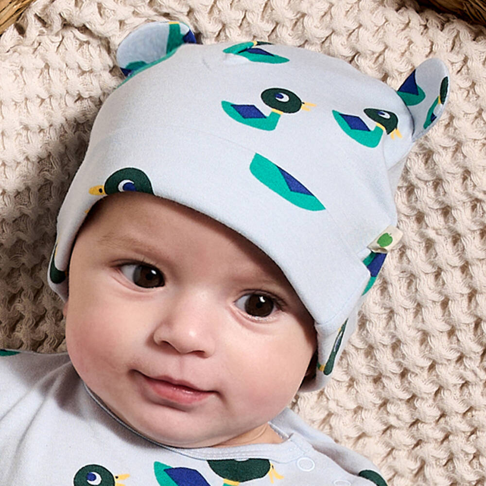 The Bonniemob-Boys Pale Blue Duck Hat | Childrensalon Outlet