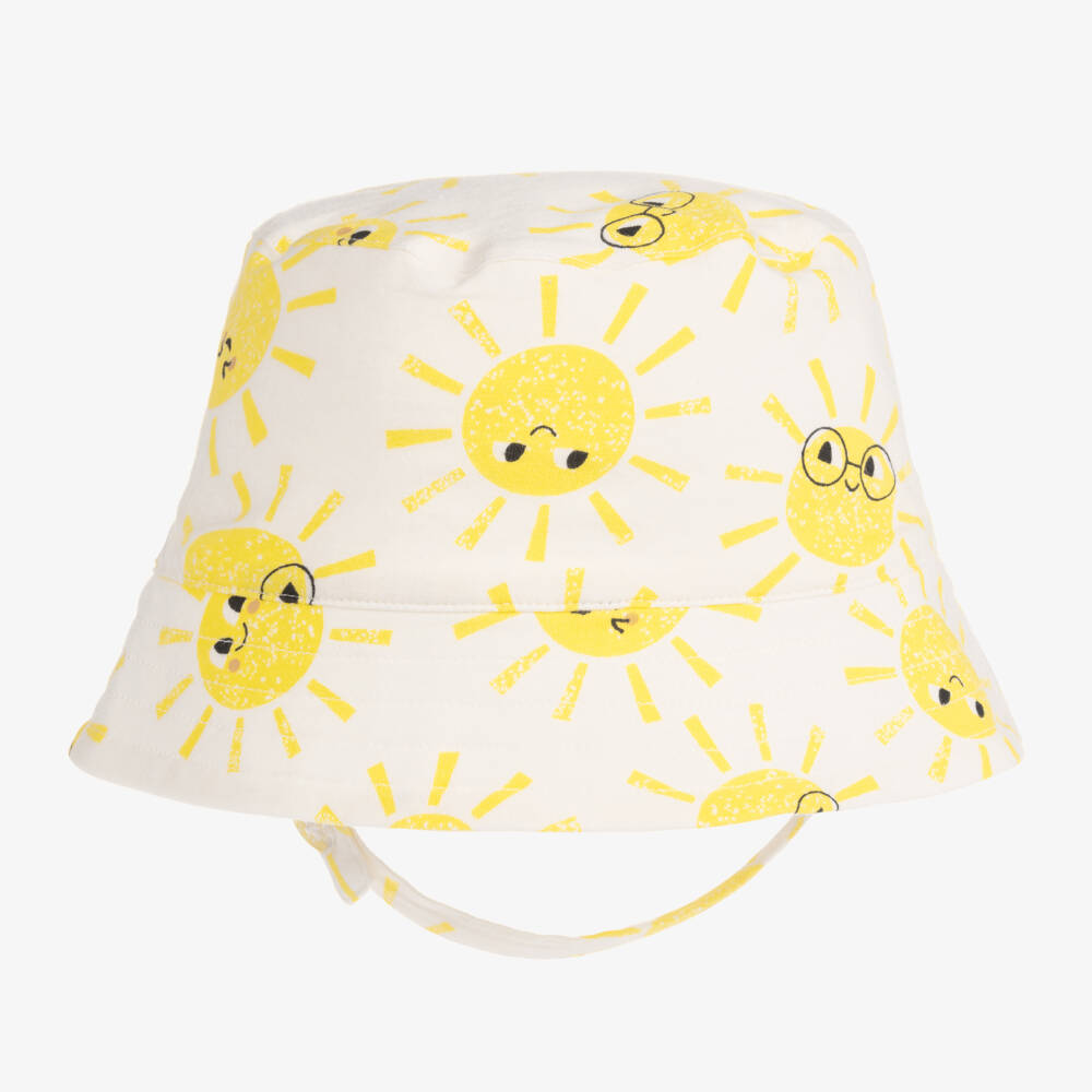 The Bonniemob-Cotton Sunshine Baby Bucket Hat | Childrensalon Outlet