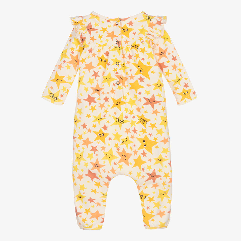 The Bonniemob-Кремовый хлопковый ромпер для девочек | Childrensalon Outlet