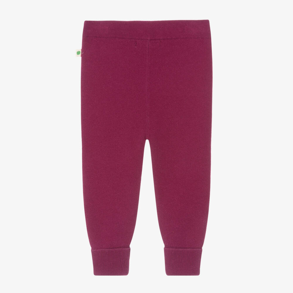 The Bonniemob-Girls Magenta Knitted Joggers | Childrensalon Outlet