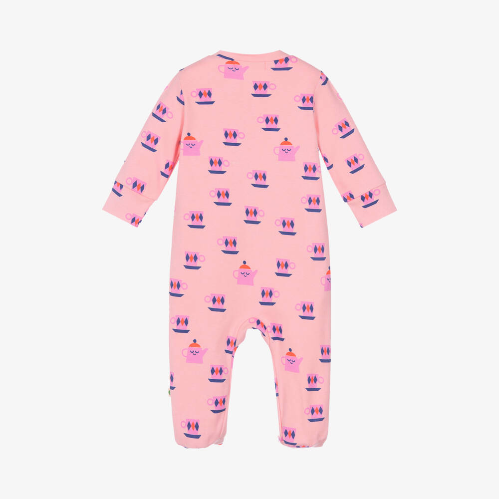 The Bonniemob-Girls Pink Teatime Babysuit | Childrensalon Outlet