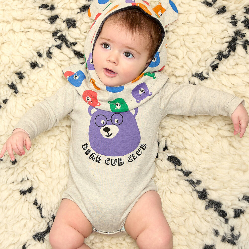 The Bonniemob-تبان بطبعة دب قطن عضوي لون عاجي للأطفال | Childrensalon Outlet
