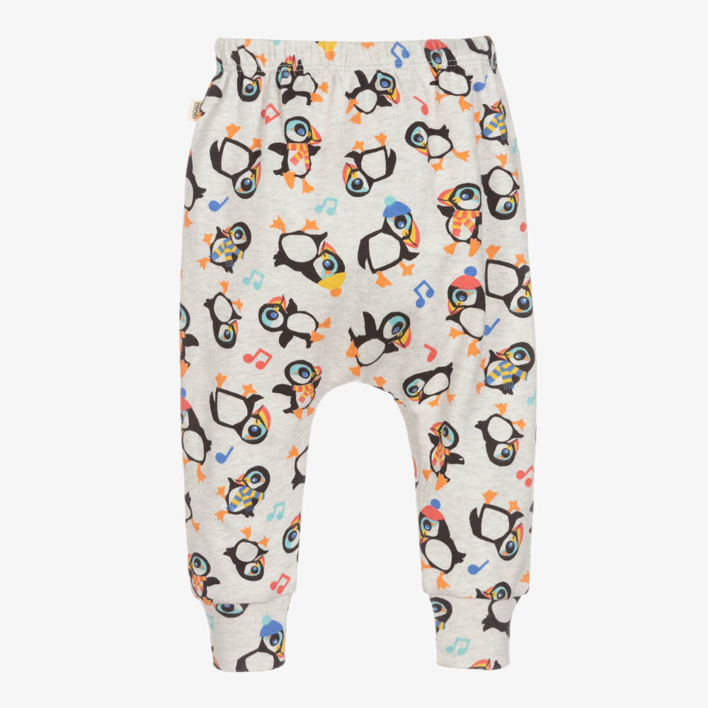 The Bonniemob-بنطلون قطن عضوي لون رمادي للأطفال | Childrensalon Outlet