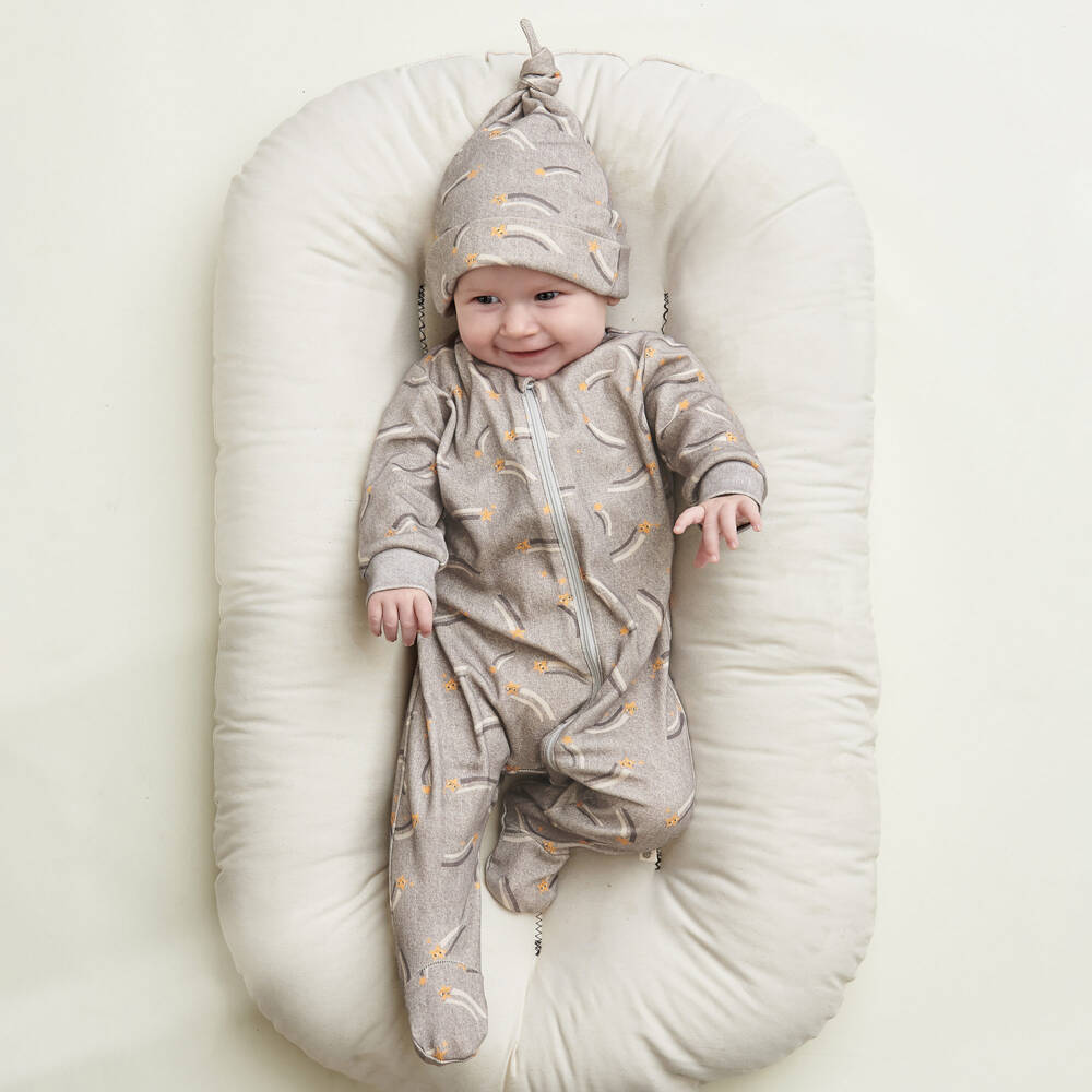 The Bonniemob-Серый комбинезон из органического хлопка | Childrensalon Outlet