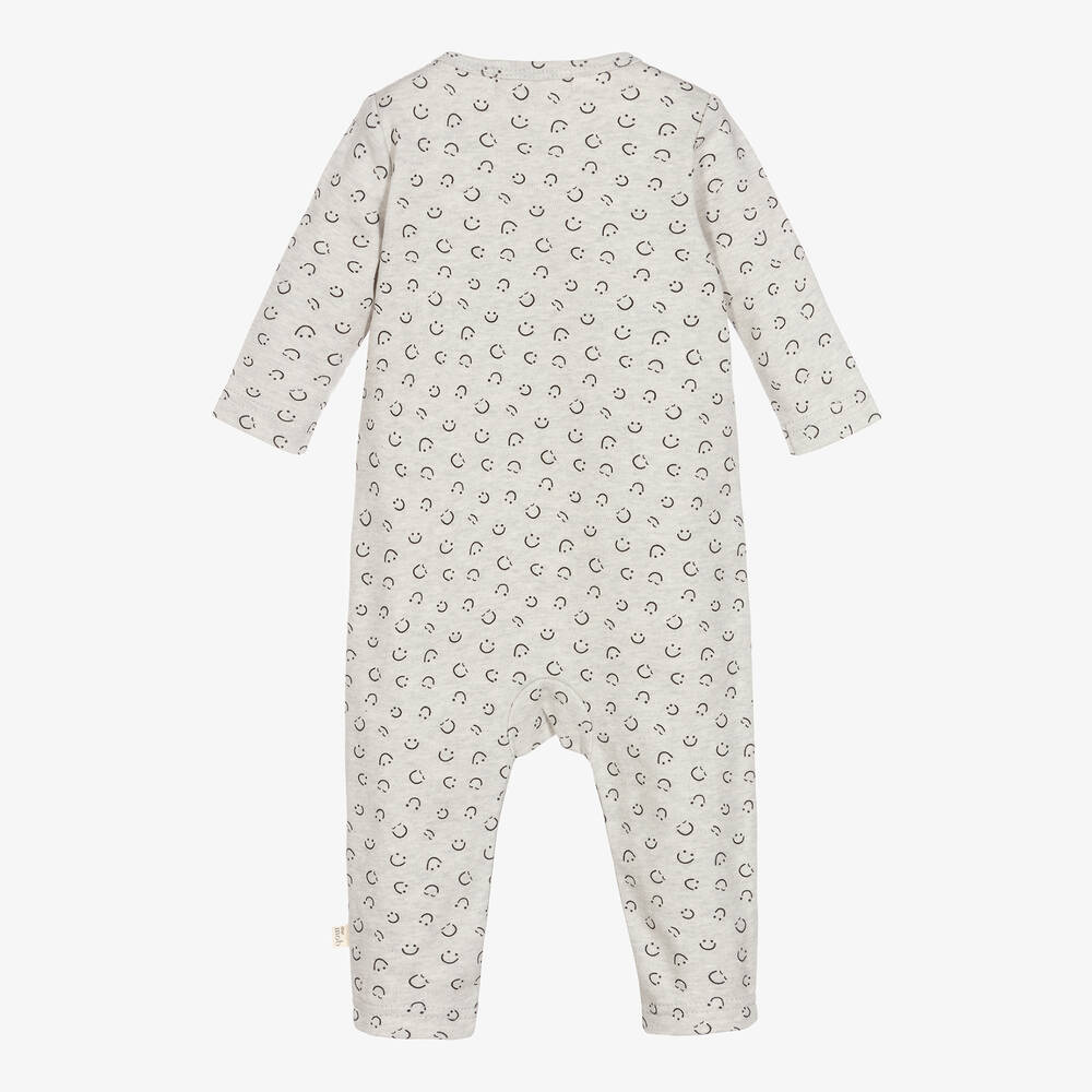 The Bonniemob-بِدلة أوفرول قطن عضوي لون رمادي للأطفال | Childrensalon Outlet