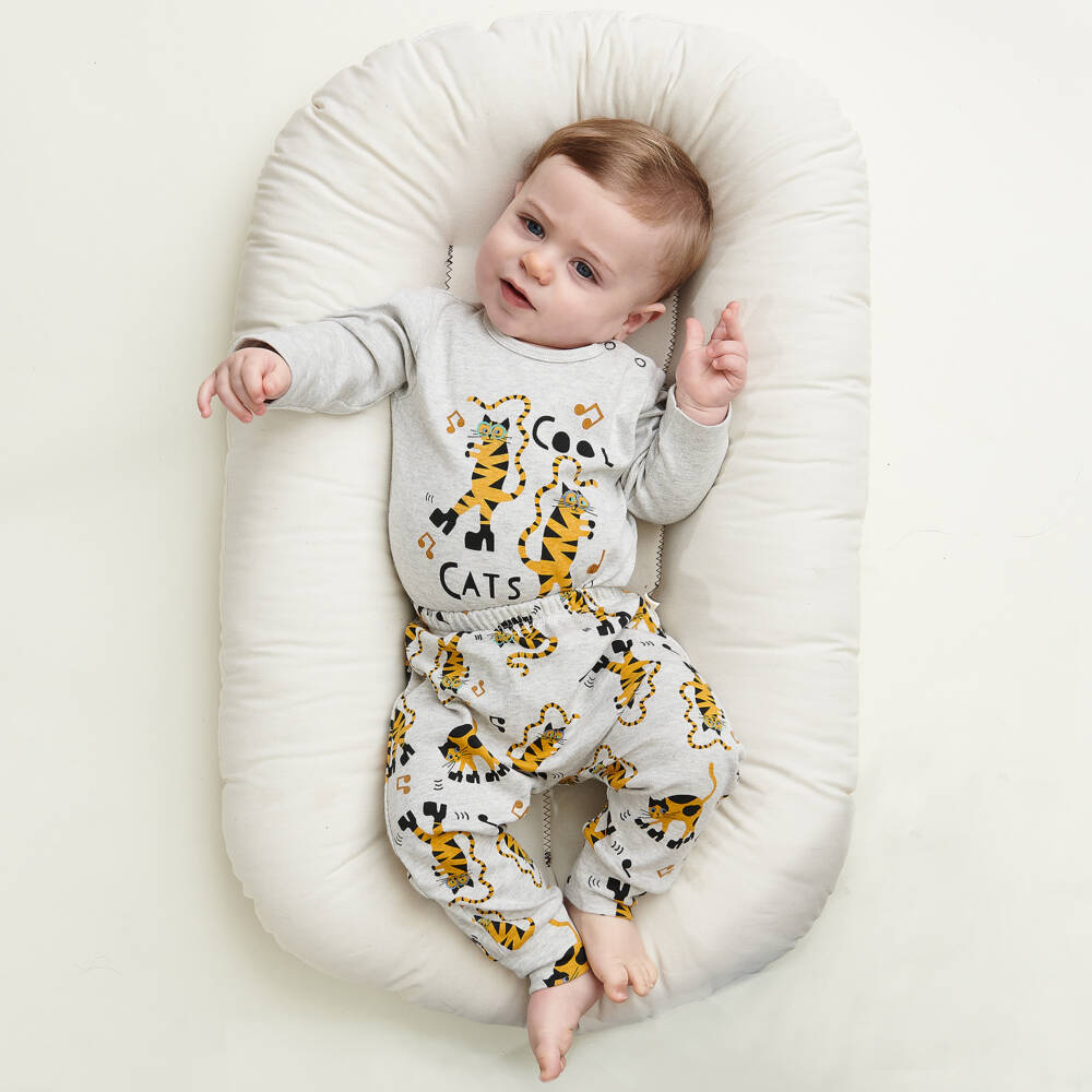 The Bonniemob-Серые джоггеры из органического хлопка | Childrensalon Outlet