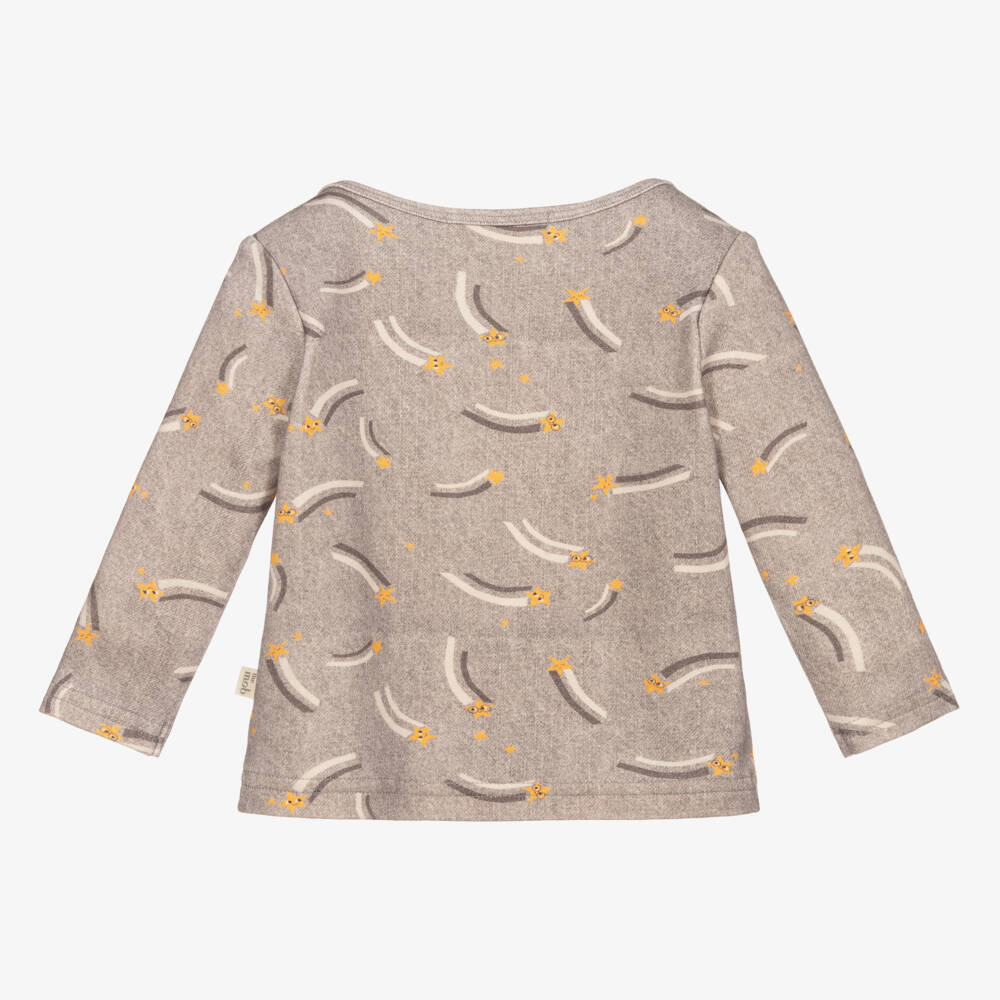 The Bonniemob-توب قطن عضوي لون رمادي للأطفال | Childrensalon Outlet