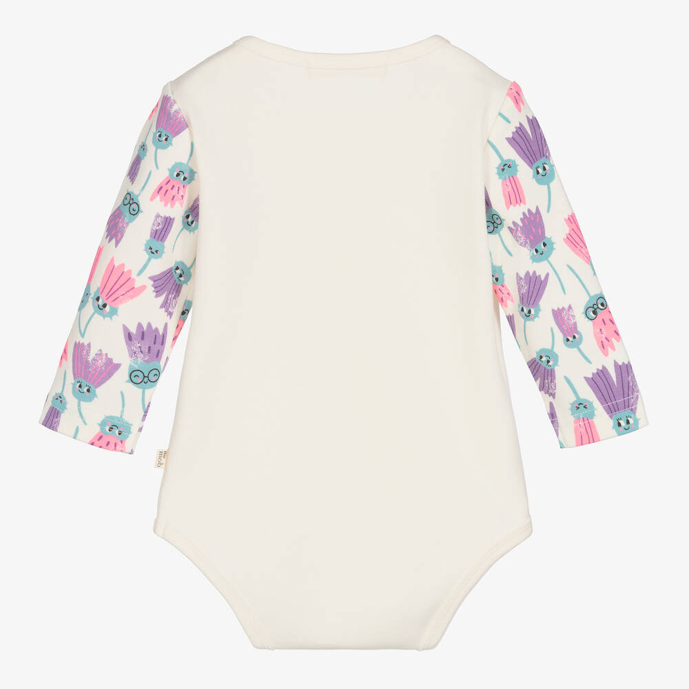 The Bonniemob-Ivory Cotton Baby Bodyvest | Childrensalon Outlet