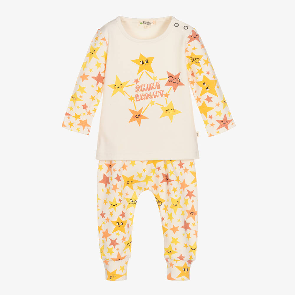 The Bonniemob-Кремовый топ и штанишки из хлопка для малышей | Childrensalon Outlet