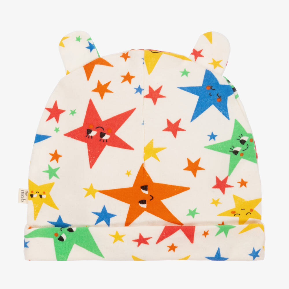 The Bonniemob-قبعة للرضّع قطن عضوي لون عاجي للأطفال | Childrensalon Outlet