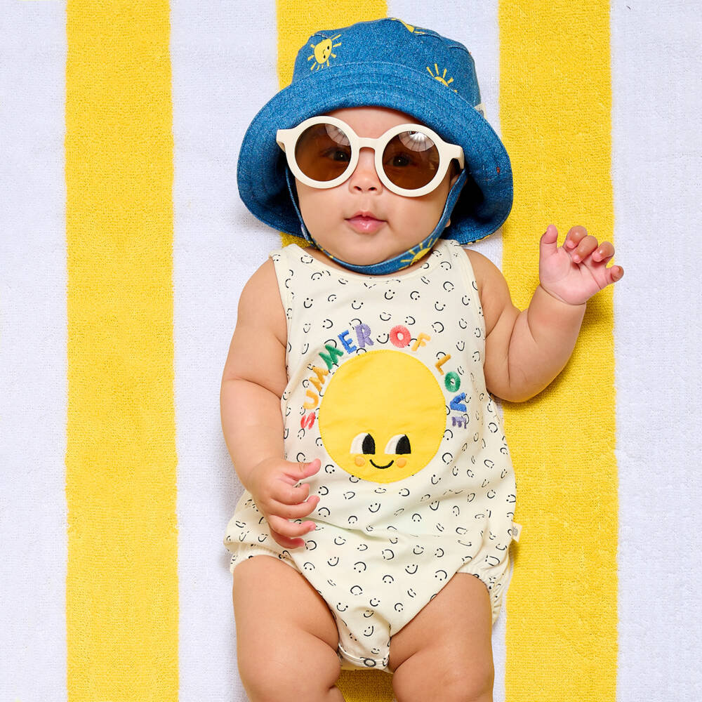 The Bonniemob-تبّان قطن جيرسي لون عاجي للأطفال | Childrensalon Outlet