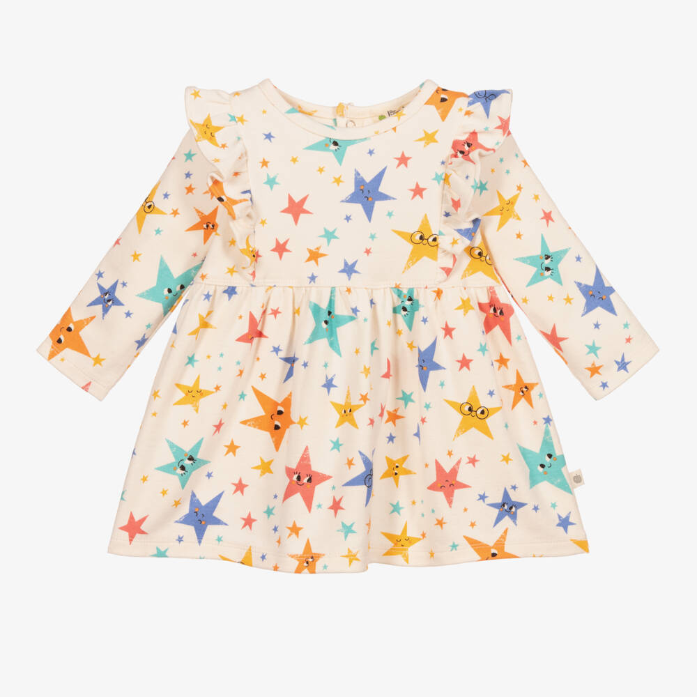 The Bonniemob-Ivory Organic Cotton Dress | Childrensalon Outlet