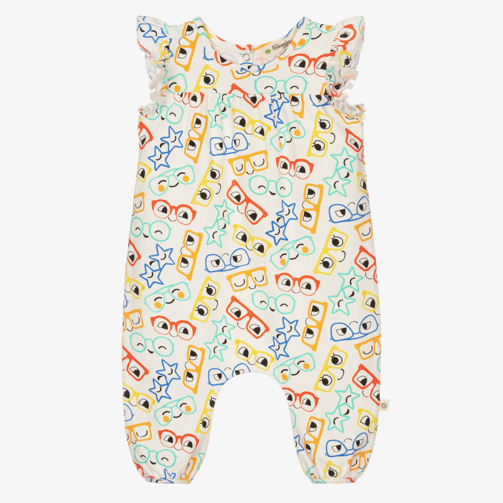 The Bonniemob-Ivory Organic Cotton Jumpsuit | Childrensalon Outlet
