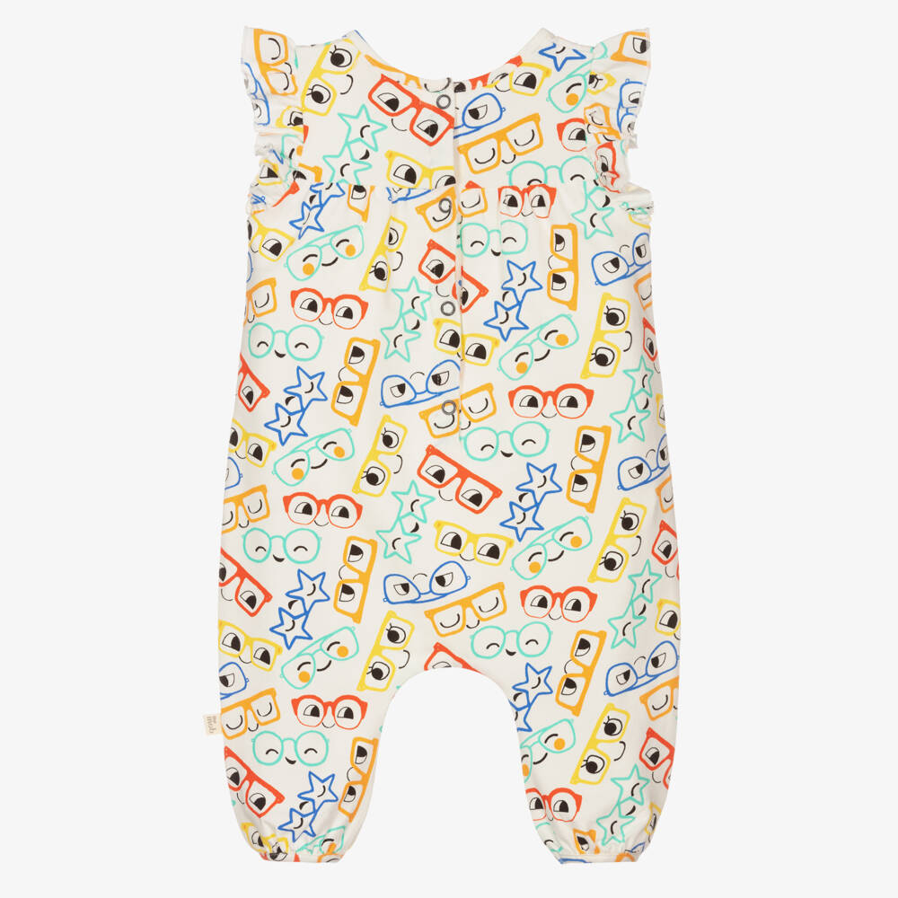 The Bonniemob-جمبسوت قطن عضوي جيرسي لون عاجي للمولودات | Childrensalon Outlet