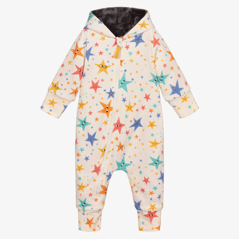 The Bonniemob-Кремовый прогулочный костюм из органического хлопка | Childrensalon Outlet