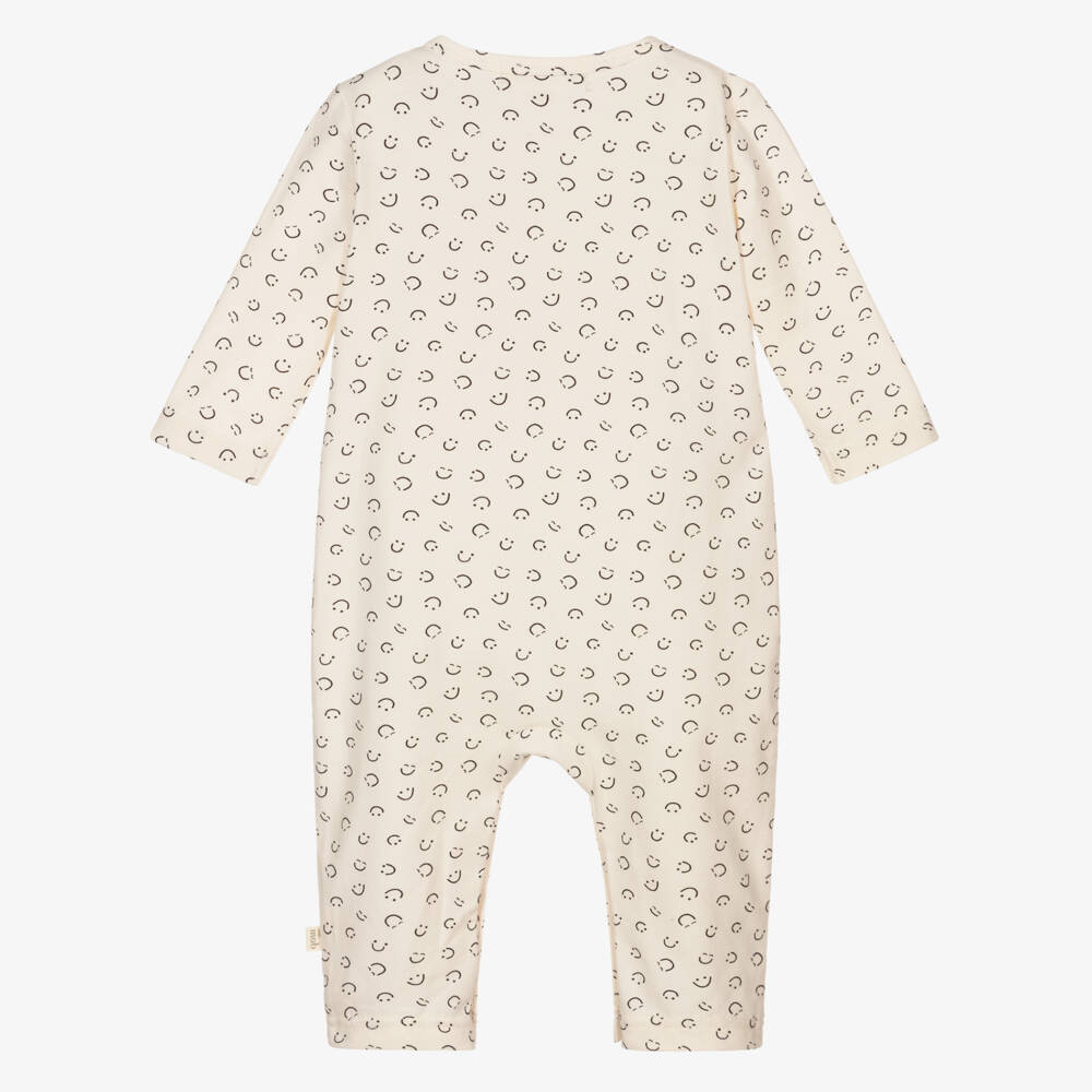 The Bonniemob-Кремовый ромпер из органического хлопка | Childrensalon Outlet