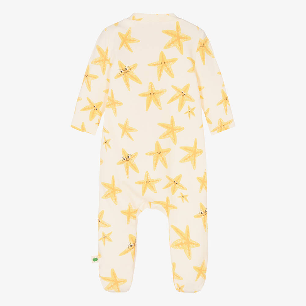 The Bonniemob-أفرول بيبي غرو قطن عضوي جيرسي لون عاجي | Childrensalon Outlet