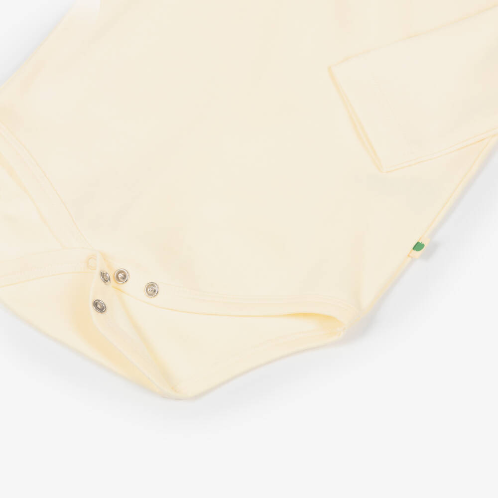 The Bonniemob-Ivory Organic Cotton Tiny Dancer Baby Bodyvest | Childrensalon Outlet