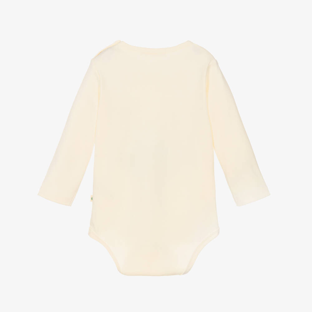 The Bonniemob-Ivory Organic Cotton Tiny Dancer Baby Bodyvest | Childrensalon Outlet