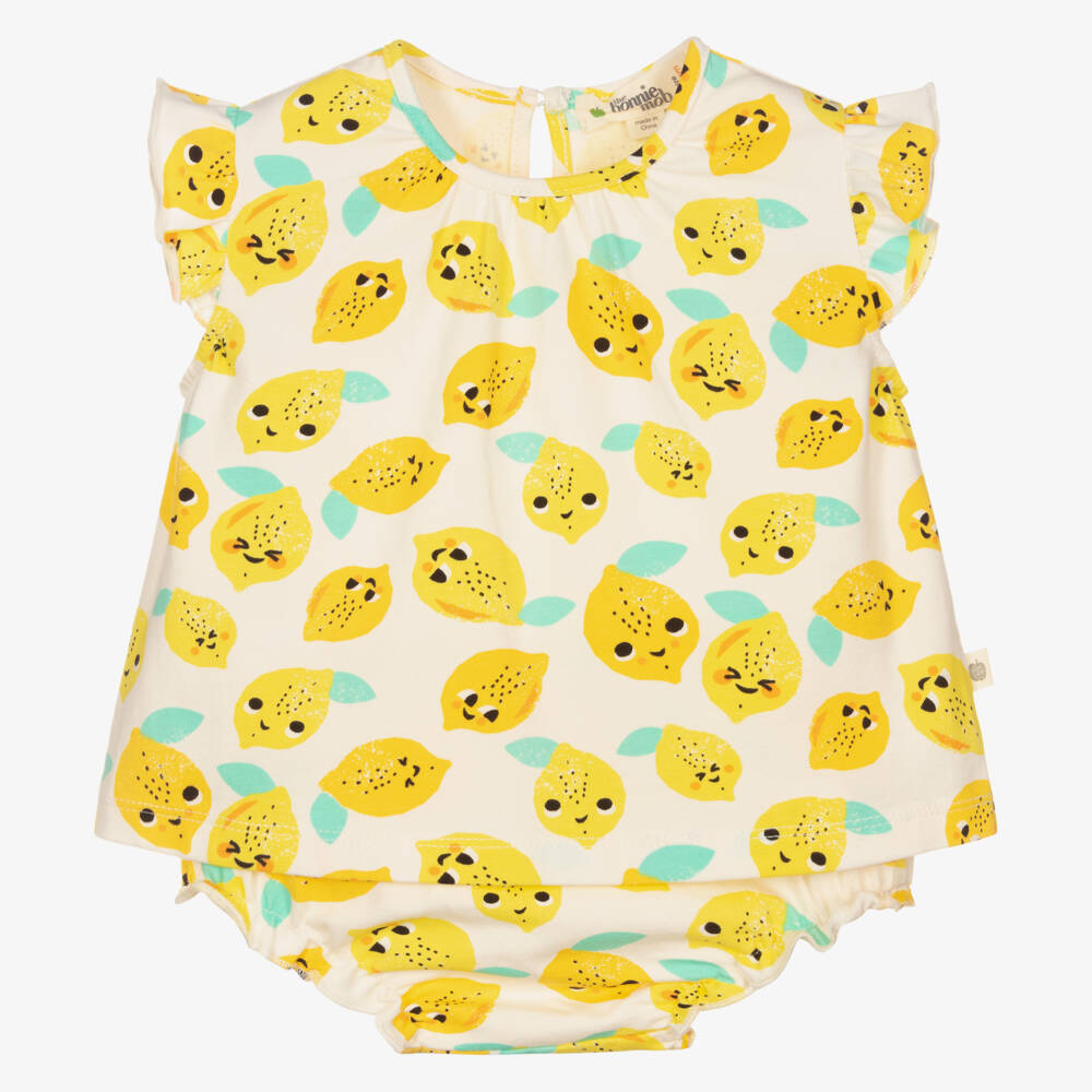 The Bonniemob-Organic Cotton Baby Shorts Set | Childrensalon Outlet