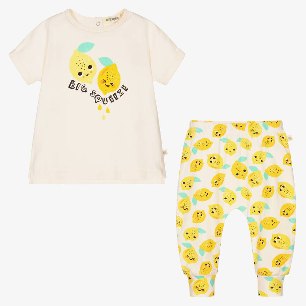 The Bonniemob-Organic Cotton Trouser Set | Childrensalon Outlet