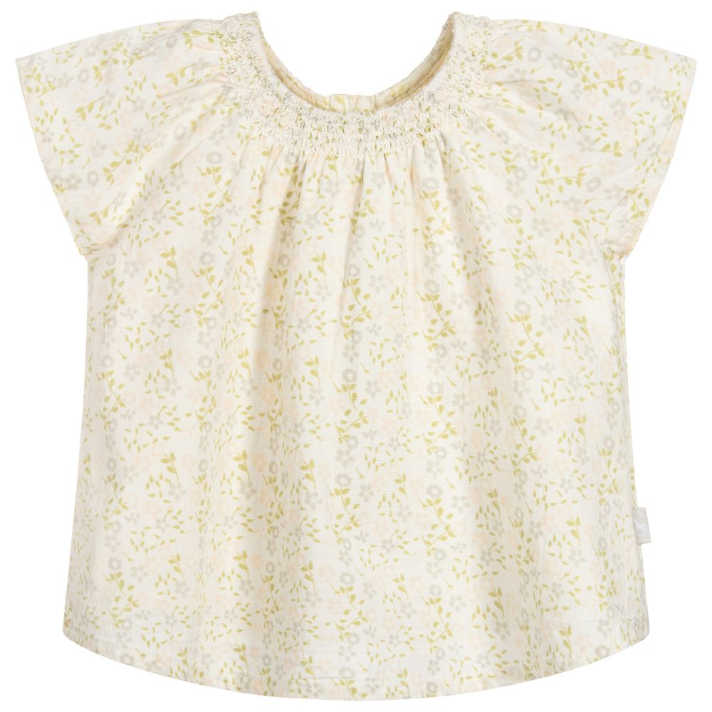 The Little Tailor - Baby Girls Cotton Blouse | Childrensalon