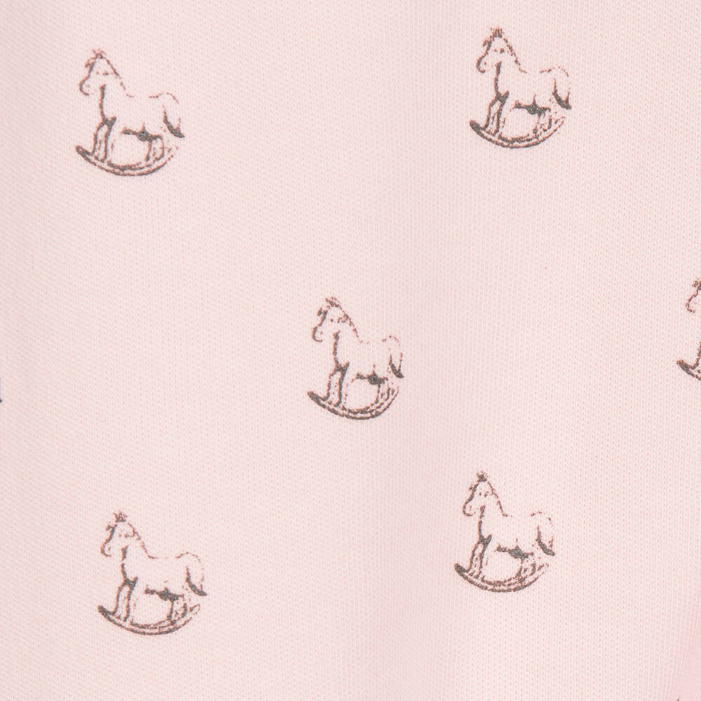 The Little Tailor-Baby Girls Pink Jersey Rocking Horse Trousers | Childrensalon Outlet