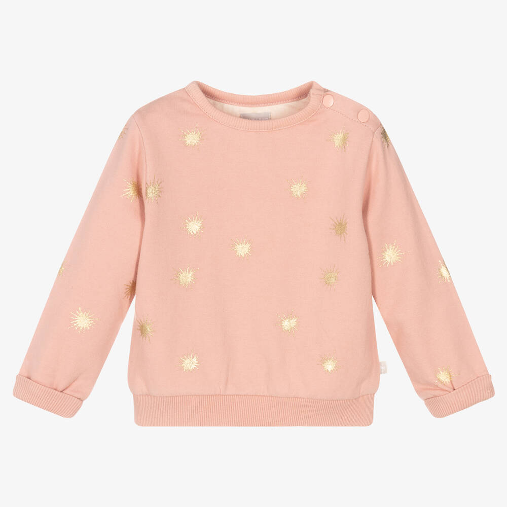 The Little Tailor - Baby Girls Pink Sweatshirt | Childrensalon