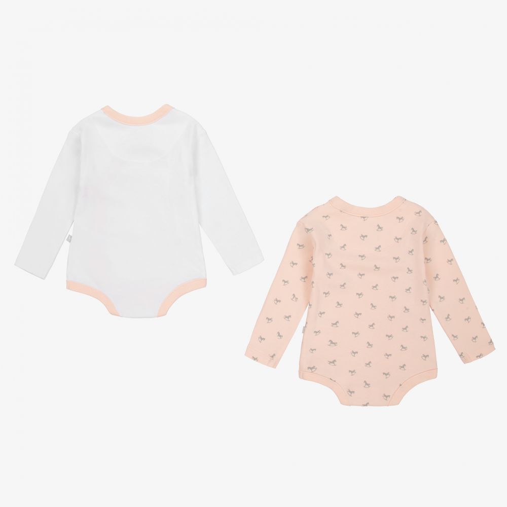 The Little Tailor-Baby Pink Bodyvests (2 Pack) | Childrensalon Outlet