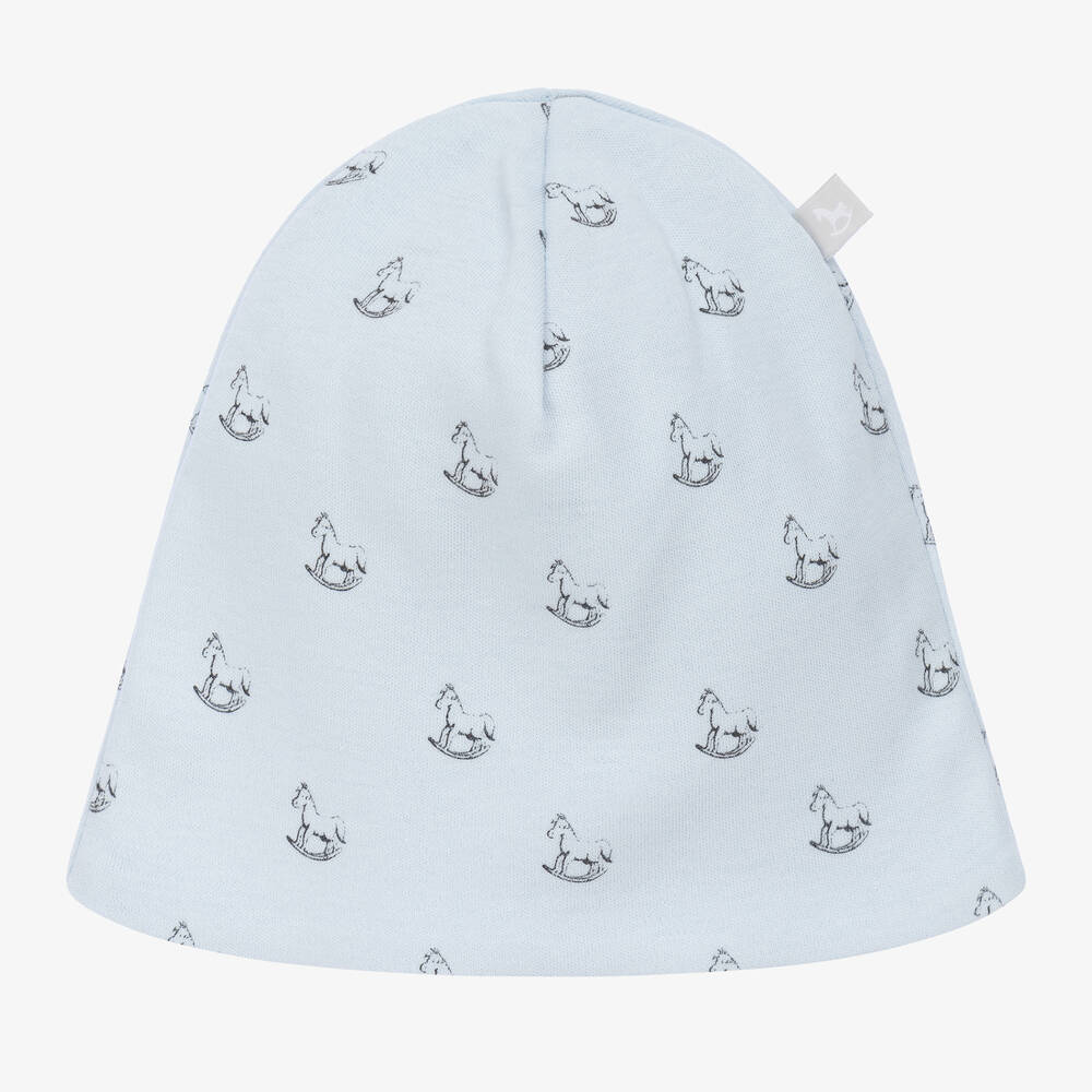 The Little Tailor-Blue Cotton Baby Hat | Childrensalon Outlet