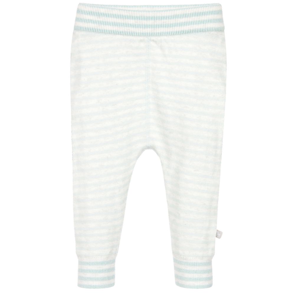 The Little Tailor - Blue Striped Baby Leggings | Childrensalon