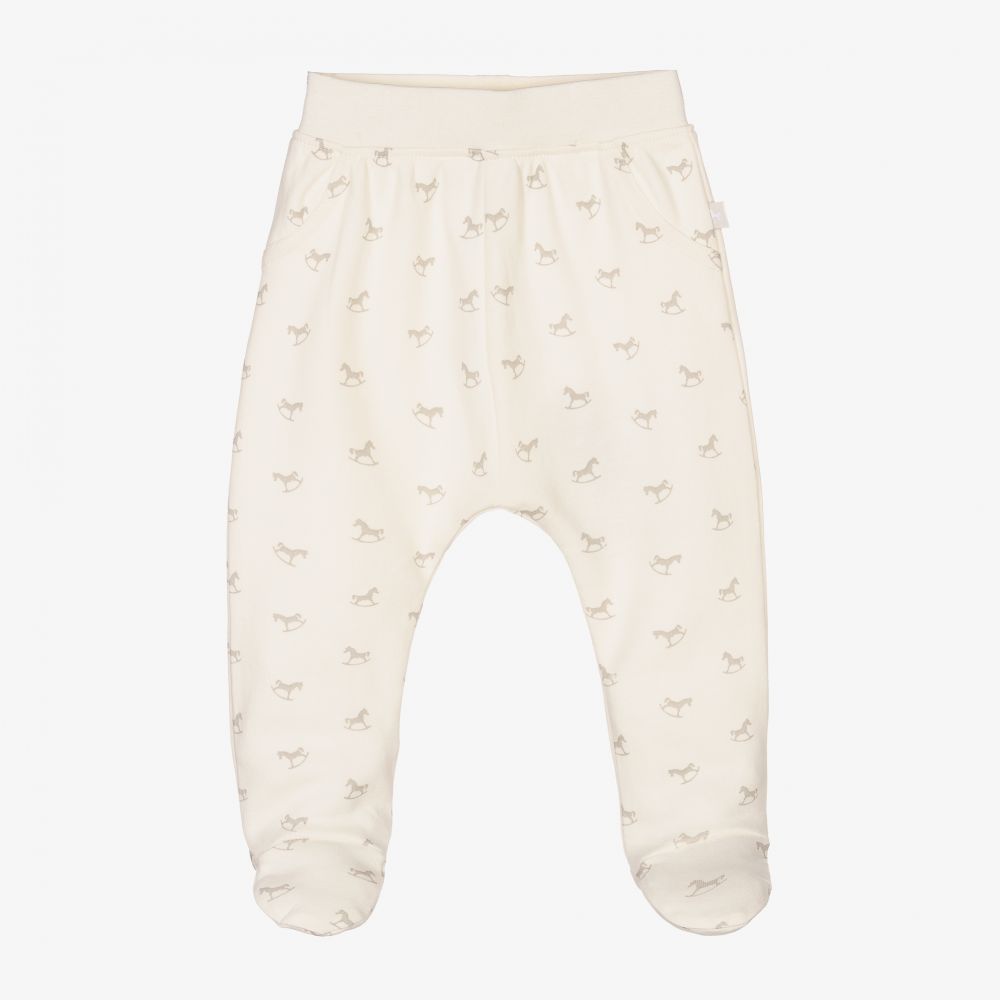 The Little Tailor - Cotton Rocking Horse Print Trousers | Childrensalon