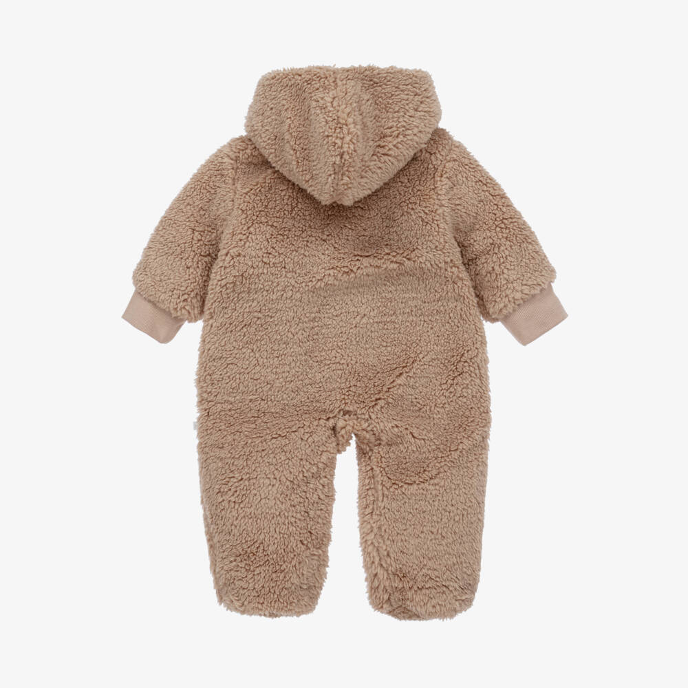 The Little Tailor-Girls Cream Sherpa Pramsuit | Childrensalon Outlet