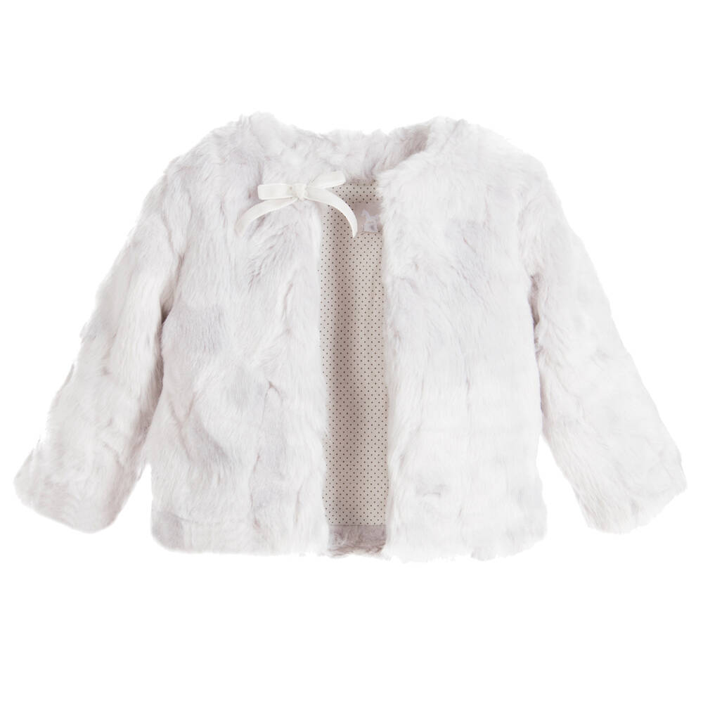 Little girls shop fur jacket