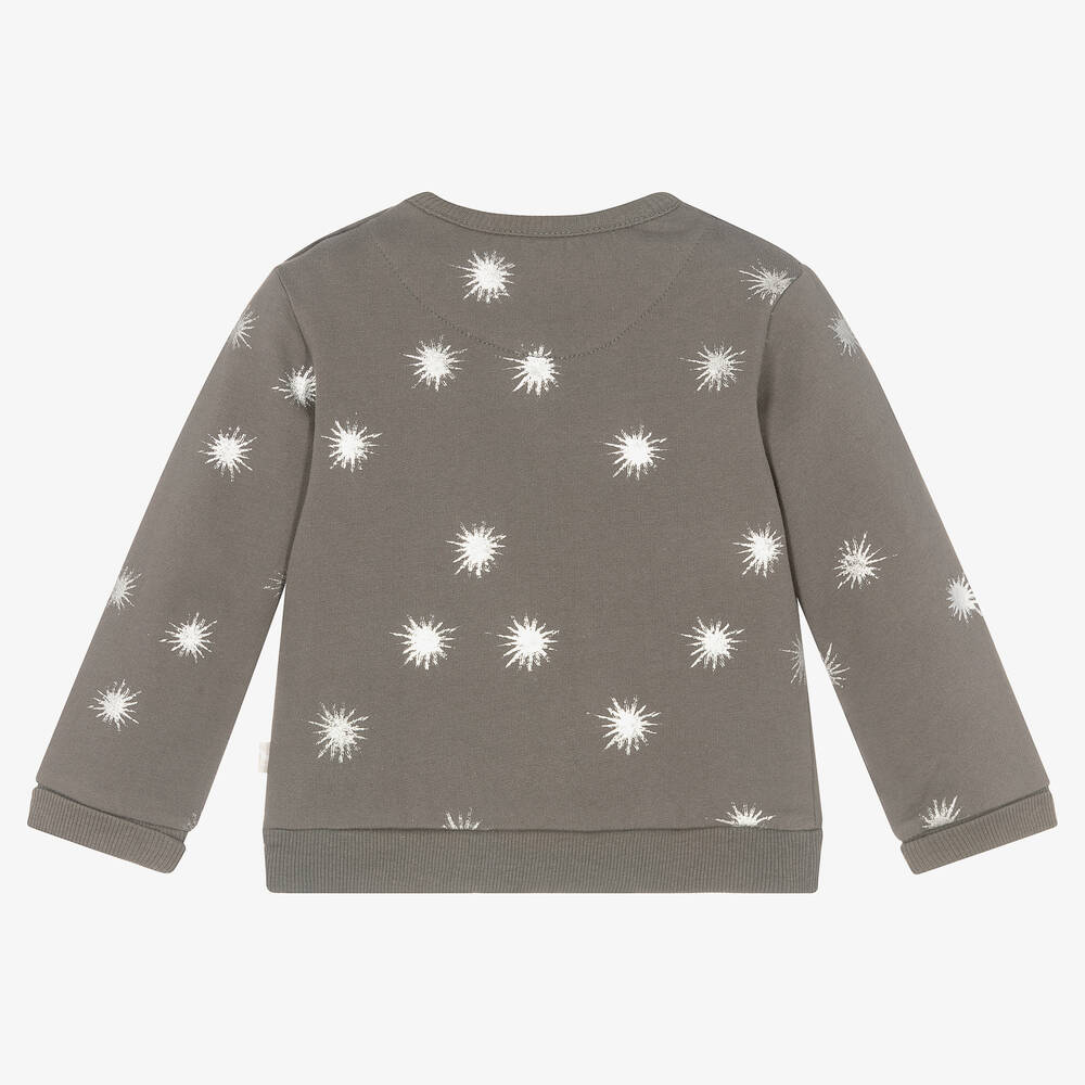 The Little Tailor-Girls Grey Cotton Sweatshirt | Childrensalon Outlet