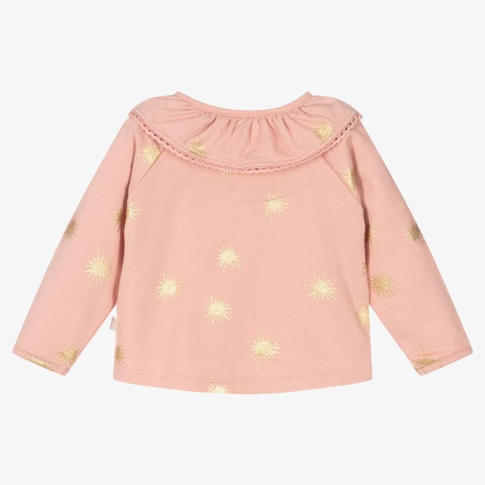 The Little Tailor-Girls Pink Cotton Top | Childrensalon Outlet