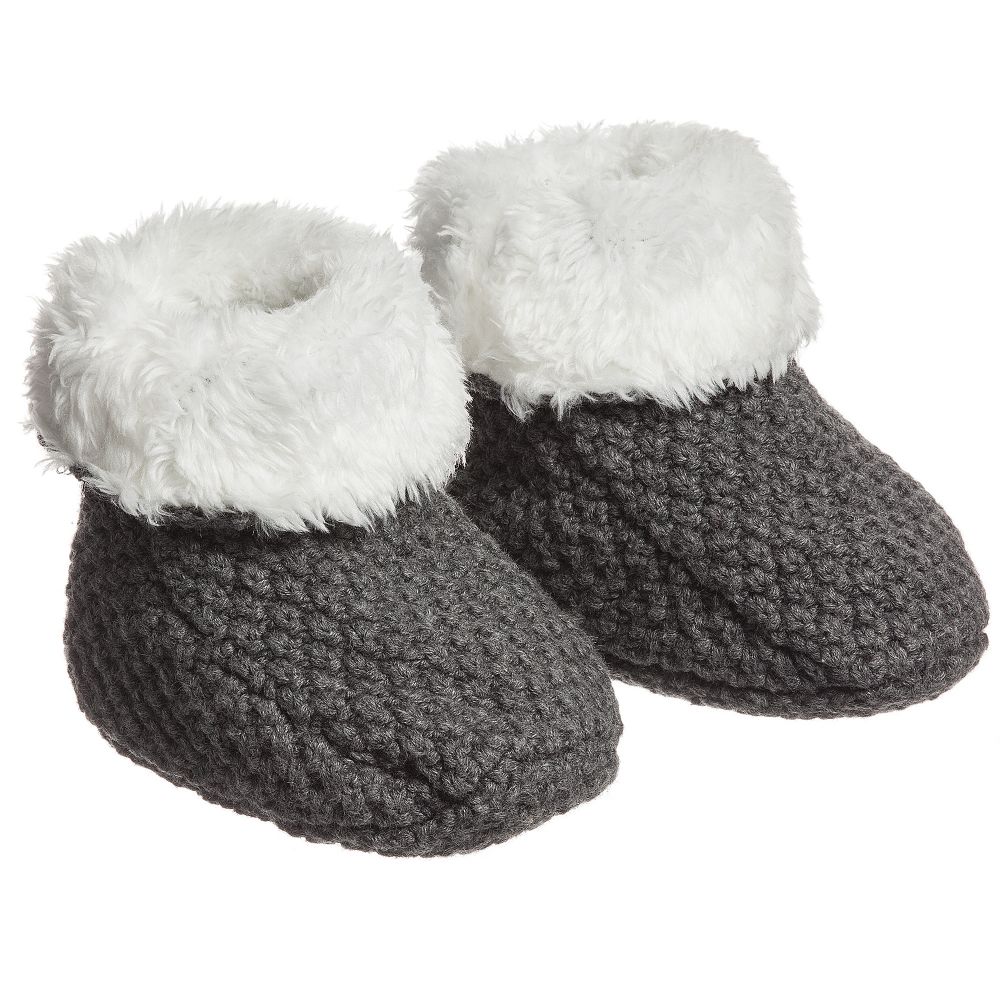 Grey baby booties Clearance