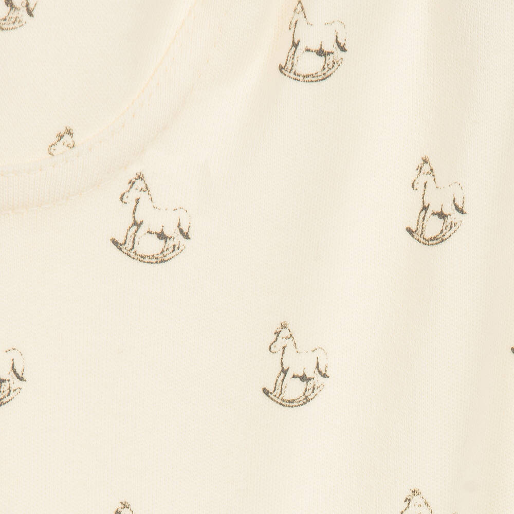 The Little Tailor-Ivory Cotton Baby Leggings | Childrensalon Outlet