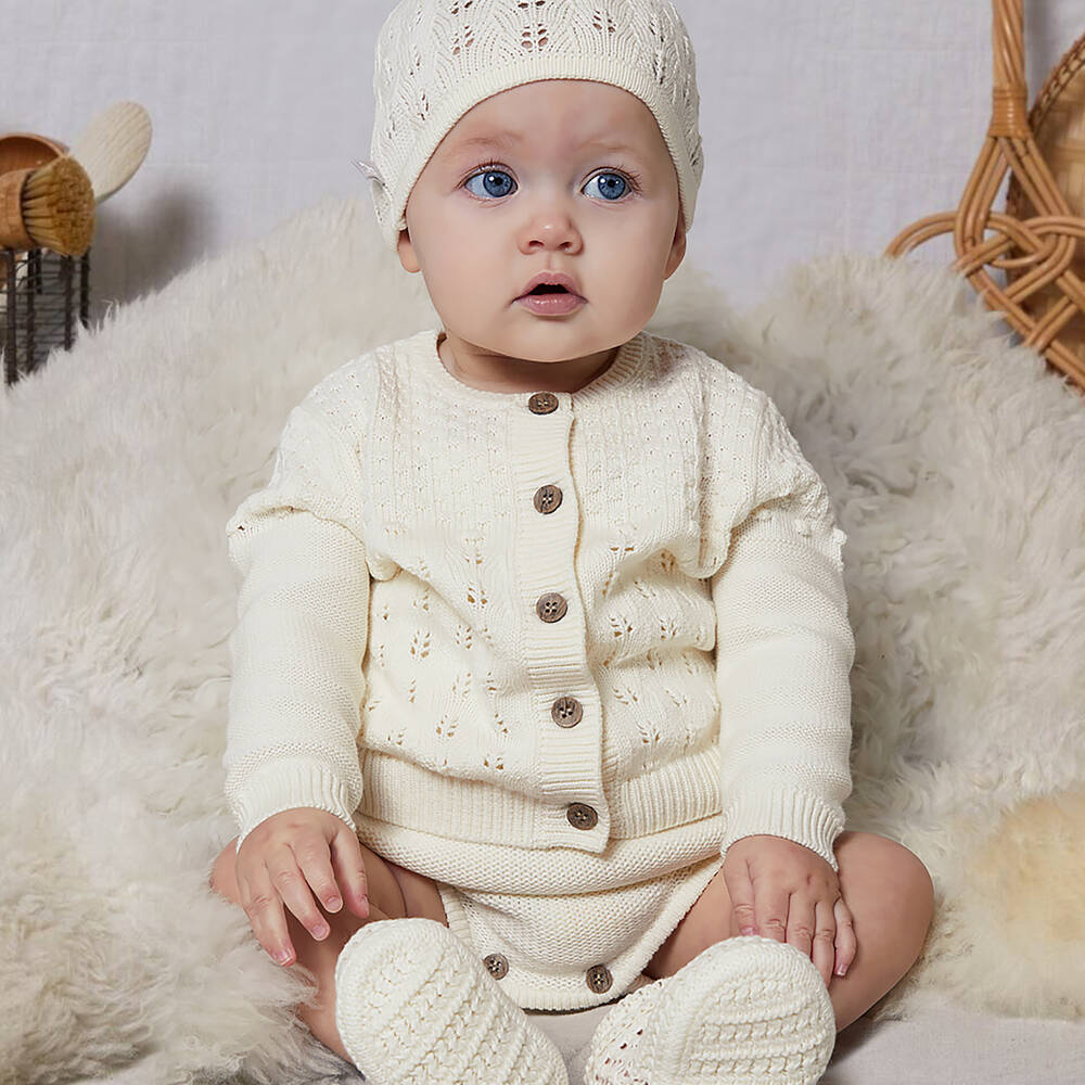 Ivory cardigan top baby