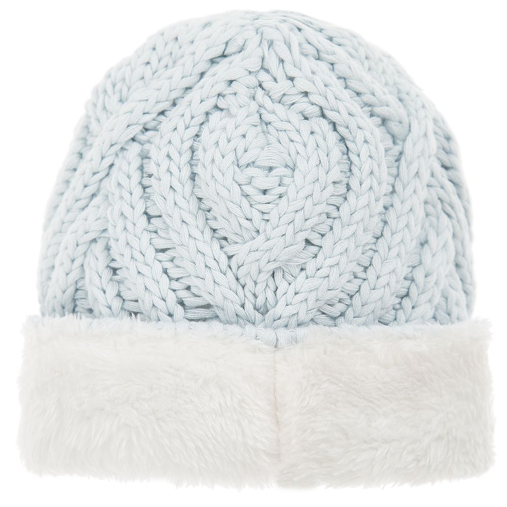 The Little Tailor - Pale Blue Knitted Baby Hat | Childrensalon